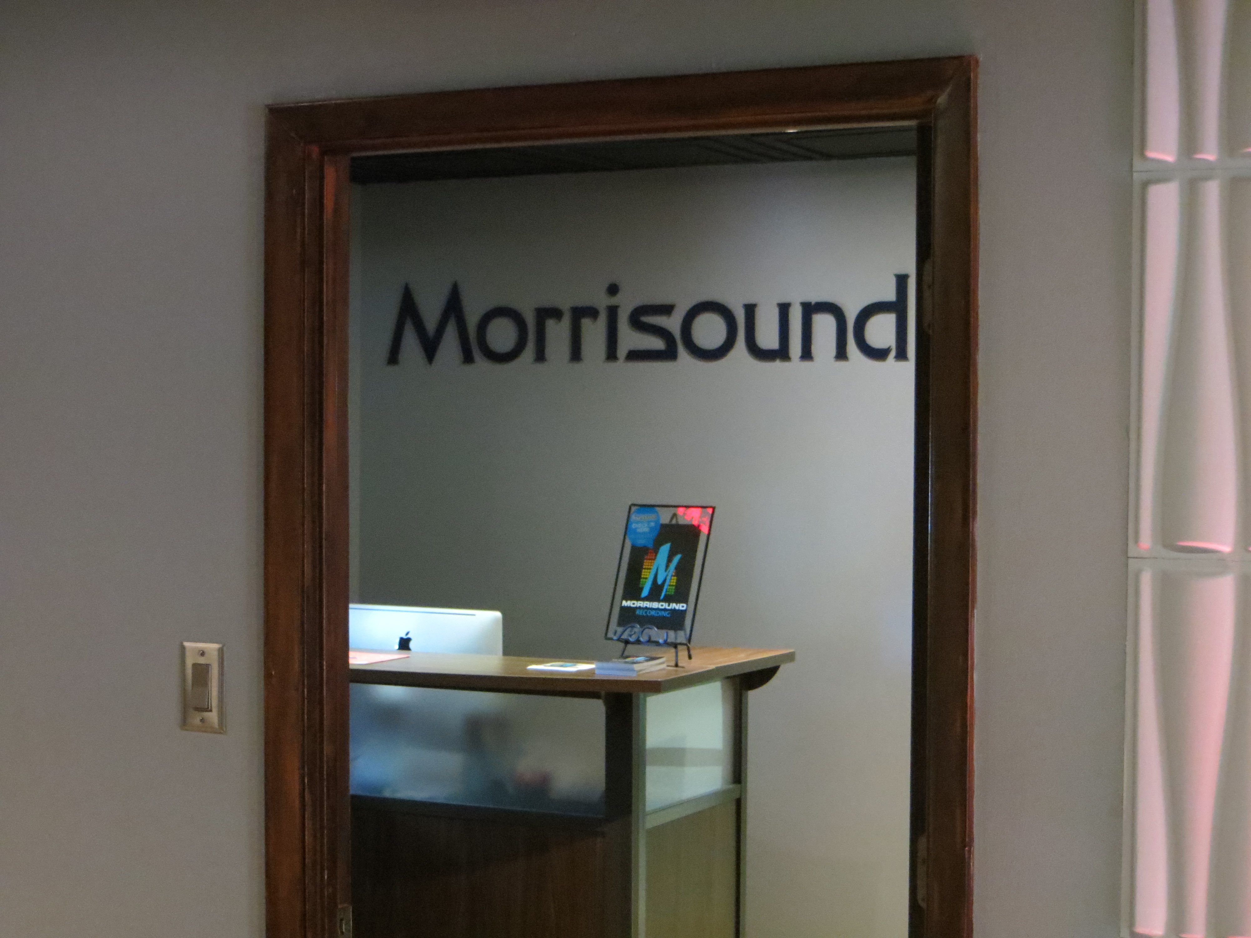 Der Empfangsbereich vom Morrisound Studio