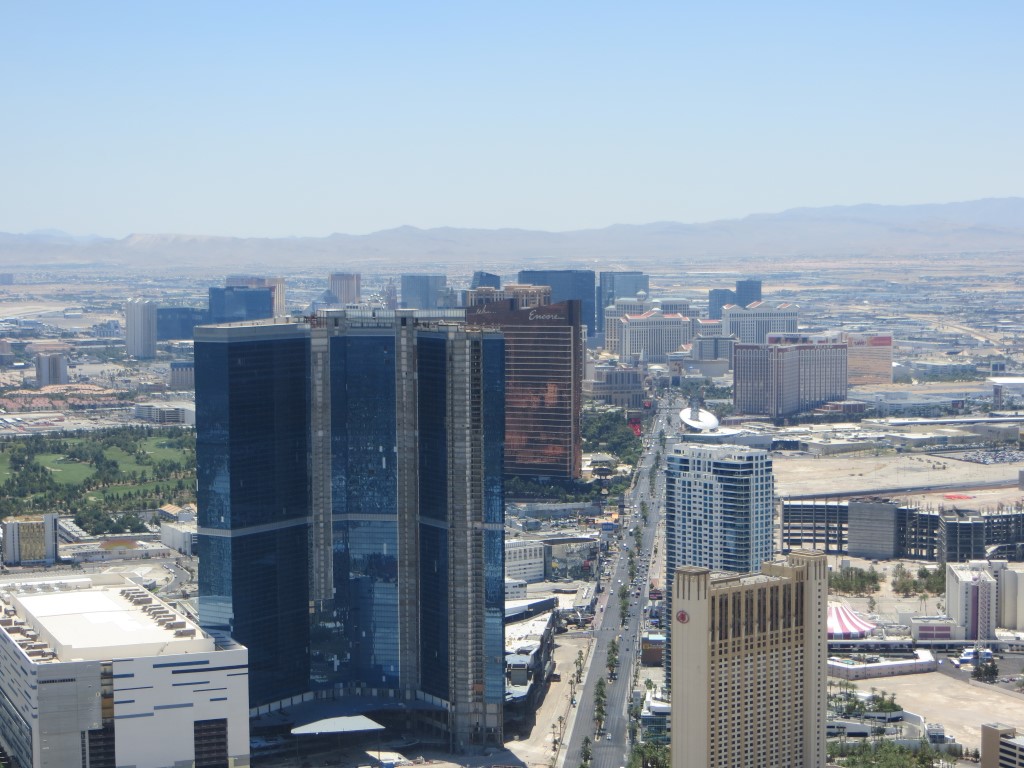 Der Las Vegas Strip vom Stratosphere Tower aus fotografiert